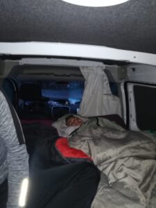 Sleeping in a camper during winter