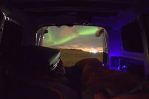 Sleeping under the Northern lights