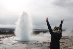 Strokkur going off