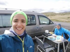 Summer camping in Iceland