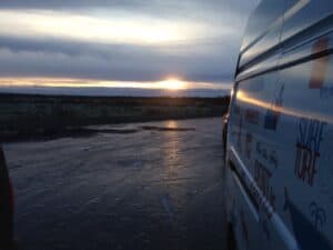 Sunset by the campsite