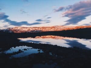 Sunset over Snæfellsnes