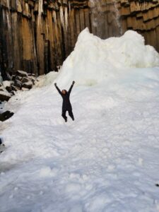 Svartifoss in Winter
