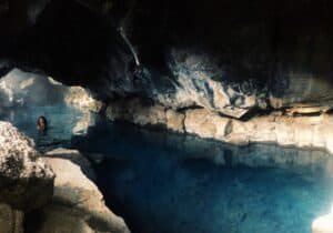 Swimming in Grjótagjá Swimming in Grjótagjá