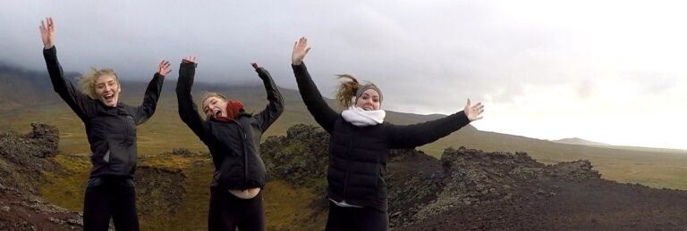 Saxhóll crater in late October in Iceland camperstory