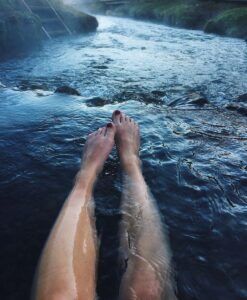 Reykjadalur hot spring river