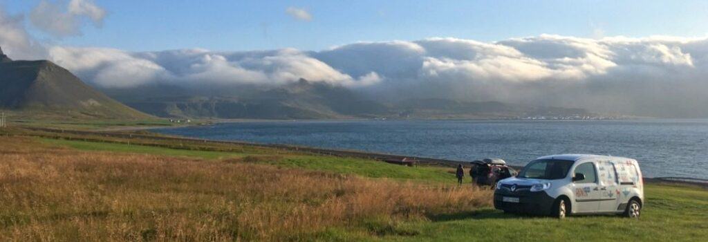 Setberg Campground with rent.is campervan