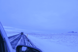 The Ring road in winter