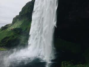 The bottom of Seljalandsfoss