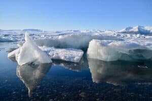 The famous ice lagoon
