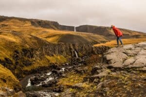 The hike to Hengifoss