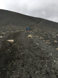 The hike up to Hverfell