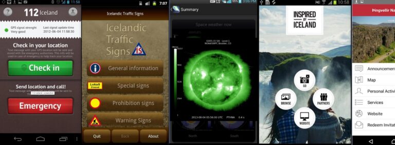 Travel apps for Iceland