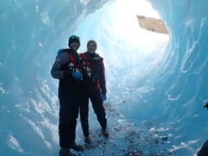 Tunnel in a glacier