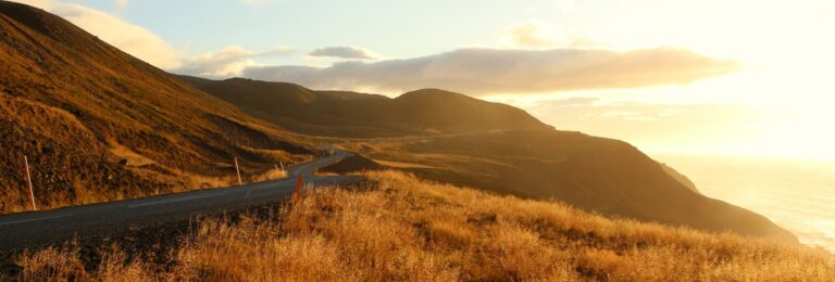 Driving to Siglufjörður Iceland