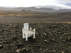White chair East Iceland