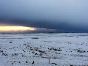 Winter camping Iceland