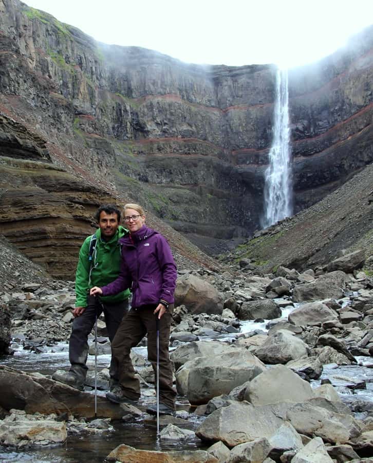 Hengifoss waterfall