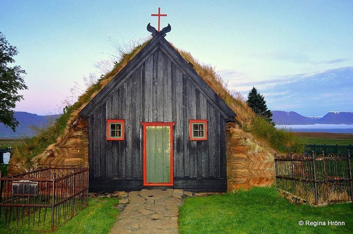 The oldest turf church in Iceland, Grafarkirkja.