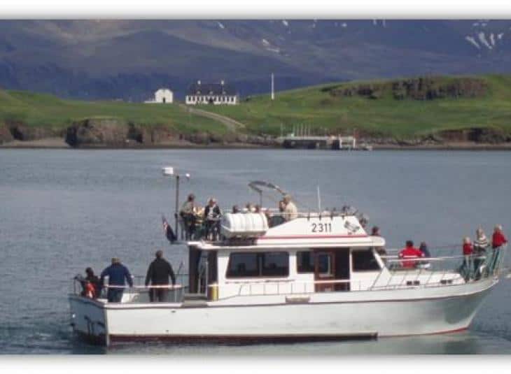 the ferry to Viðey Iceland