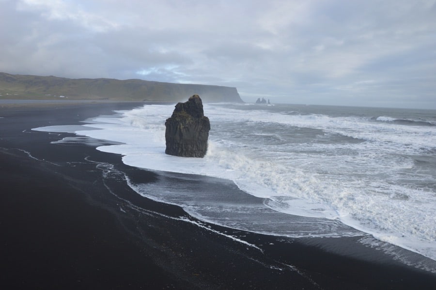 The amazing black beach Sólheimarsandur at Vík