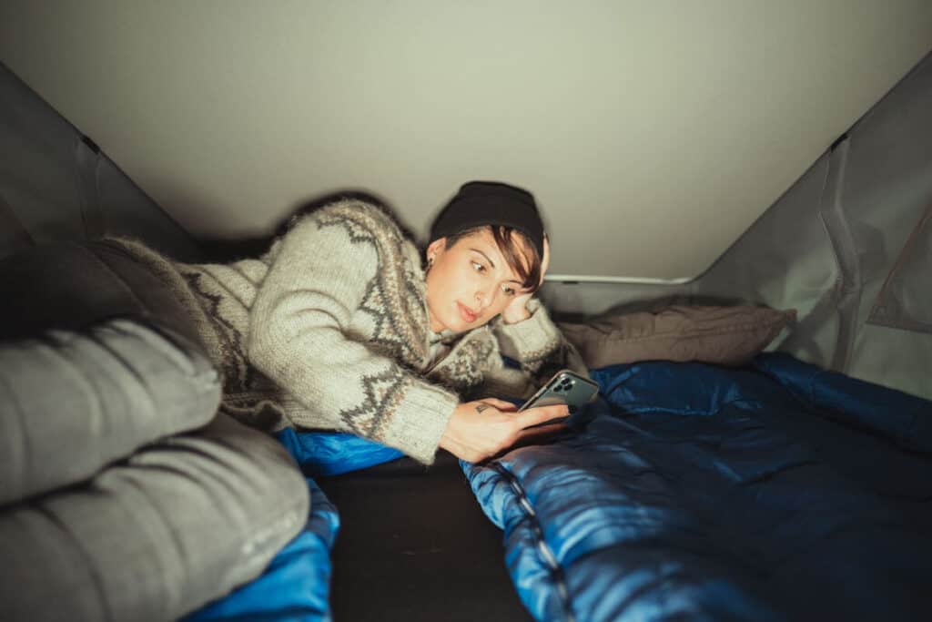 VW California 4×4 camper roof top tent interior