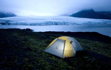 camping tent in national park Iceland