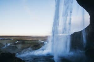 A peak behind Seljalandsfoss