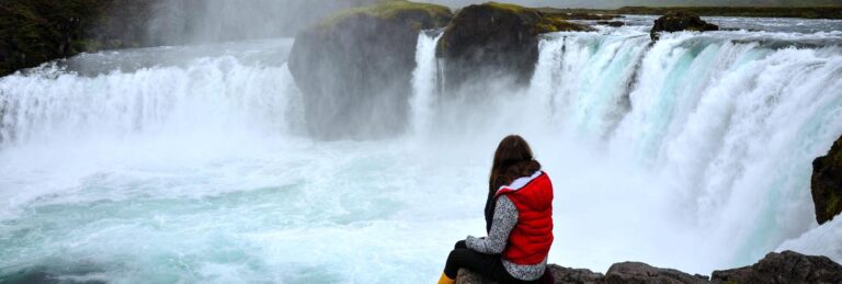 Gullfoss view in Iceland camper honeymoon