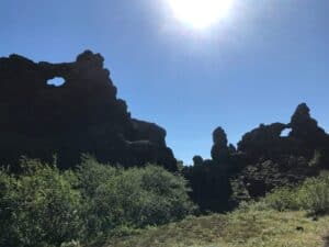 Dimmuborgir by Lake Mývatn