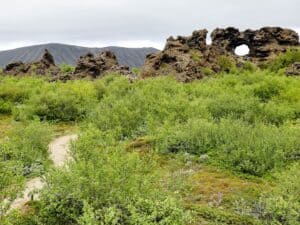 Dimmuborgir by Lake Mývatn
