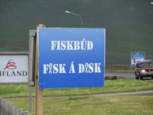 Fishmonger in Iceland