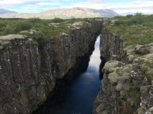 Fissues in Þingvellir National Park
