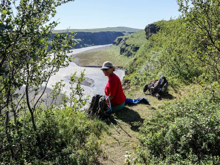 Iceland in summer Morning in Ásbyrgi