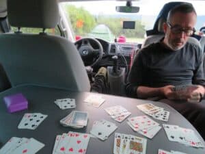 Relaxing in the Camper Van
