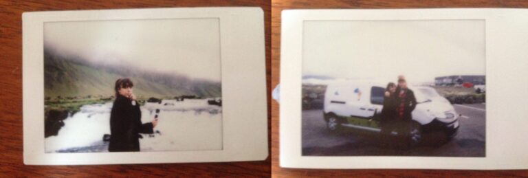 polaroid pictures of people traveling