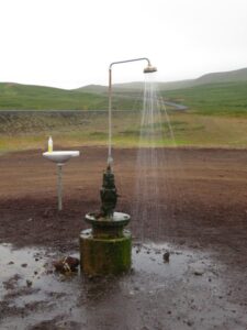 roadside hot water shower