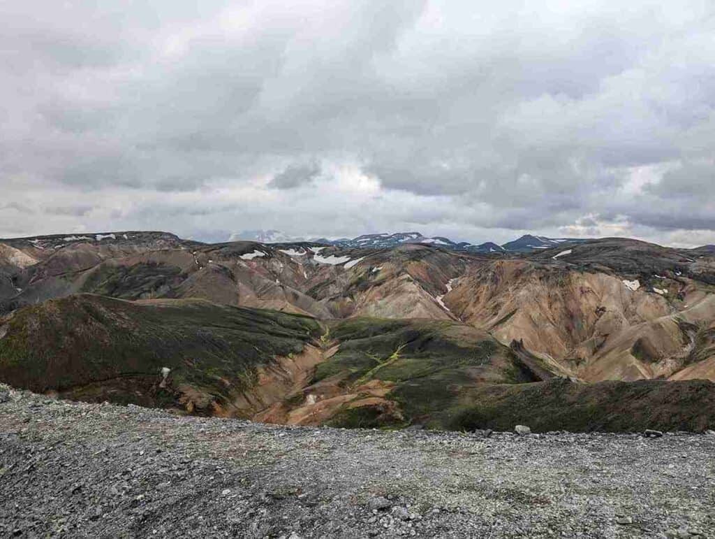 Beautiful highland view of mountains