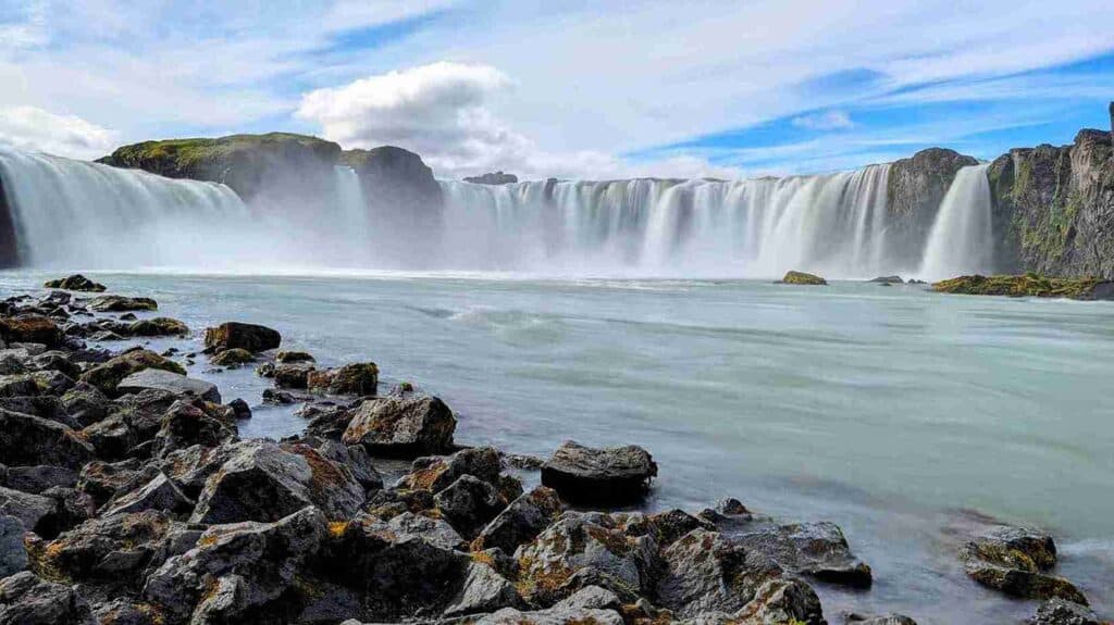 A heavenly waterfall, Iceland exploration Goðafoss