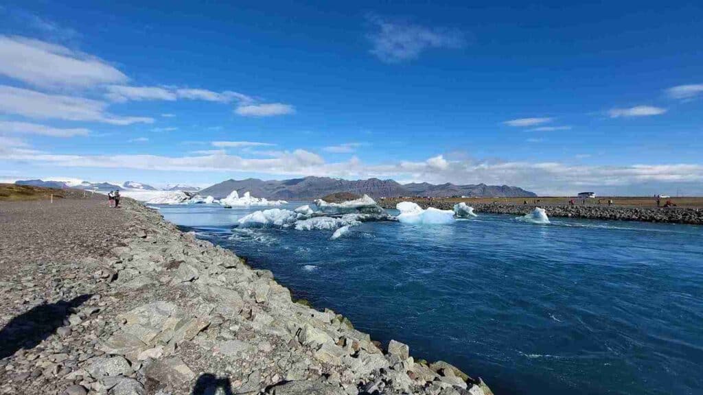 The glacier lagoon